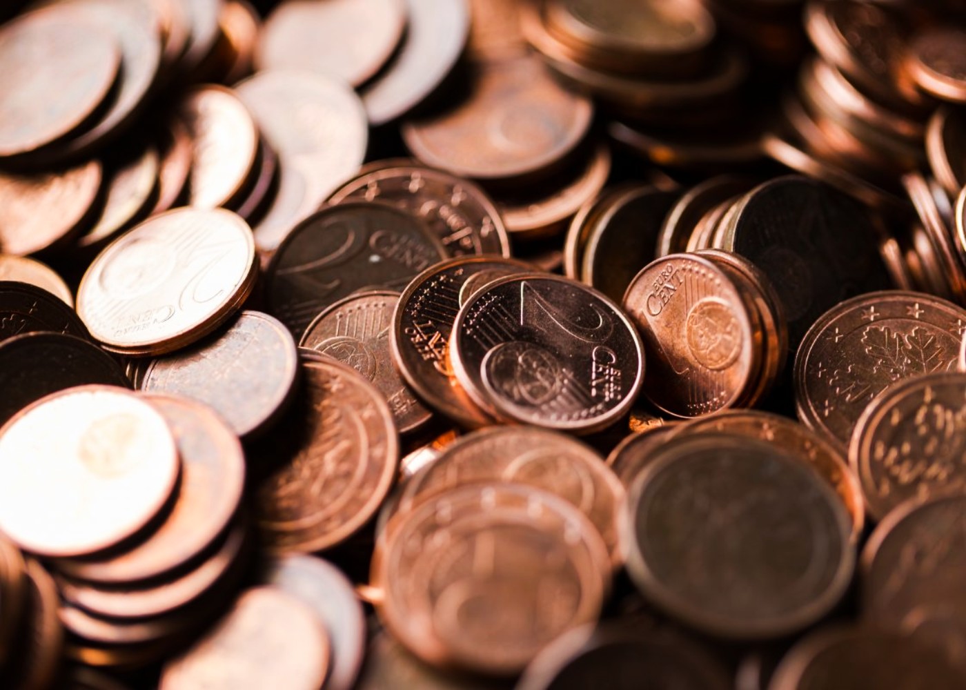 moedas de cêntimos