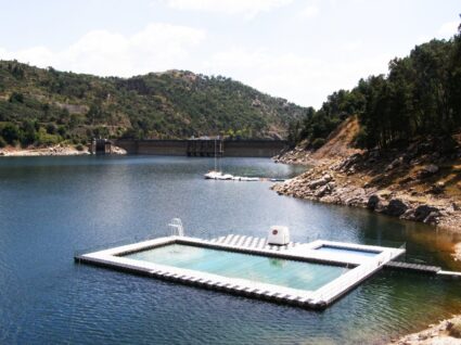 vista da praia fluvial do cabril