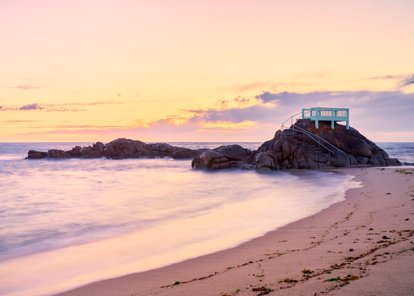 vista sobre praia