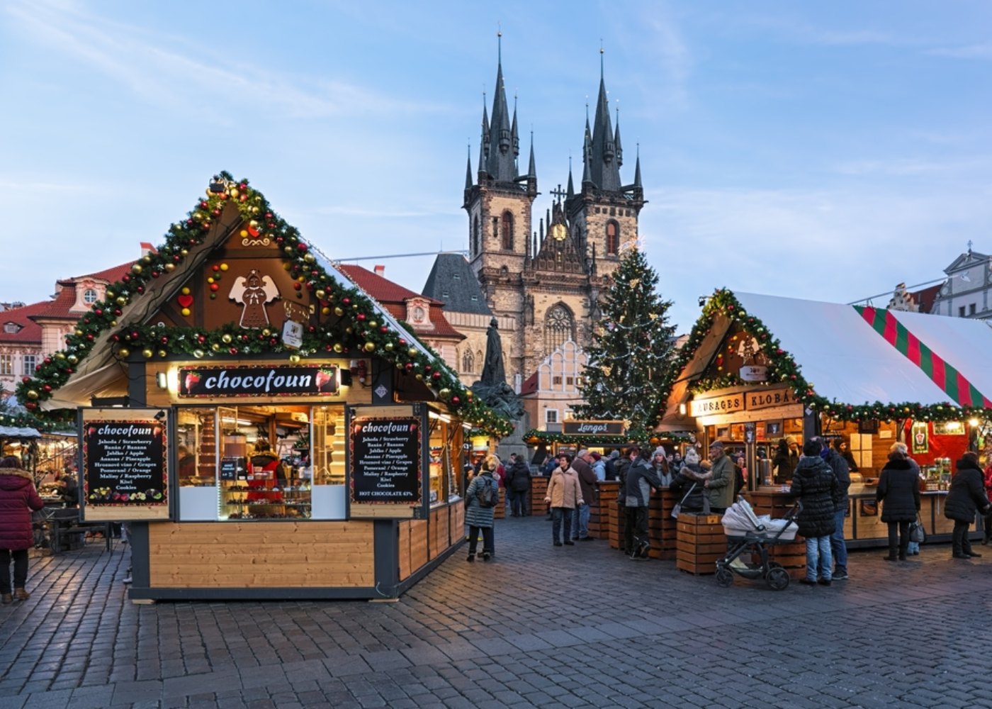 mercado de natal em Praga