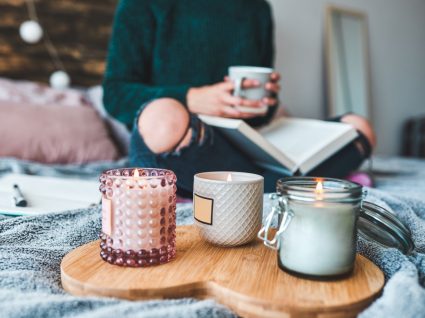 decoração com velas em casa