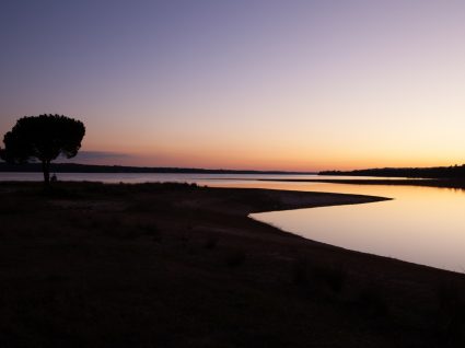 Panorâmica de Montargil ao pôr do sol