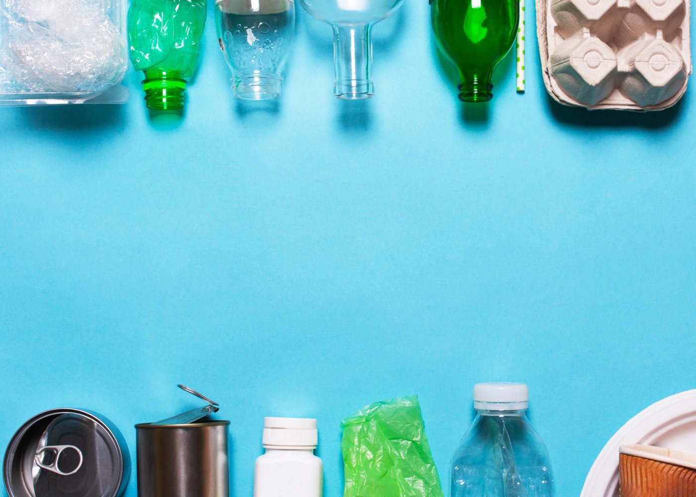 vários produtos de plástico que deve deixar de usar