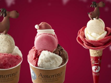 A gelataria Amorino tem novidades deliciosas para esta quadra natalícia