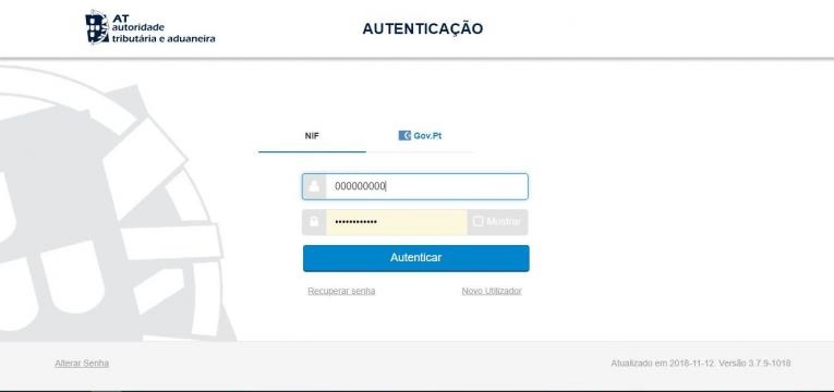 autenticação