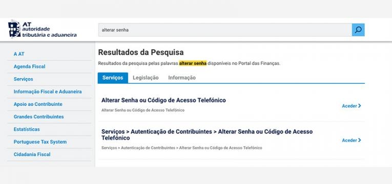 Como e porquê alterar a senha das Finanças