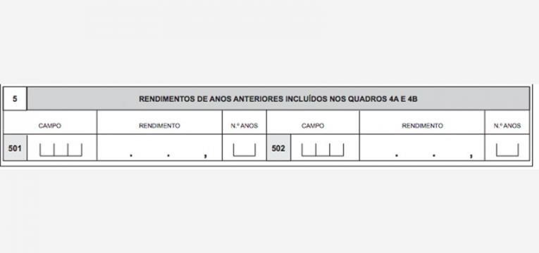 rendimentos da categoria E