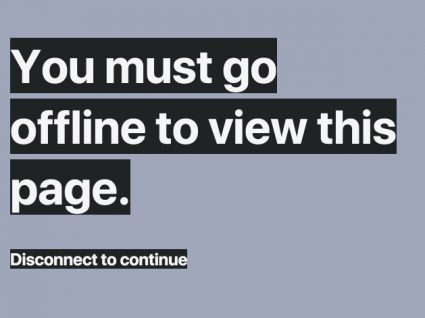 Quer ler esta mensagem? Fique offline