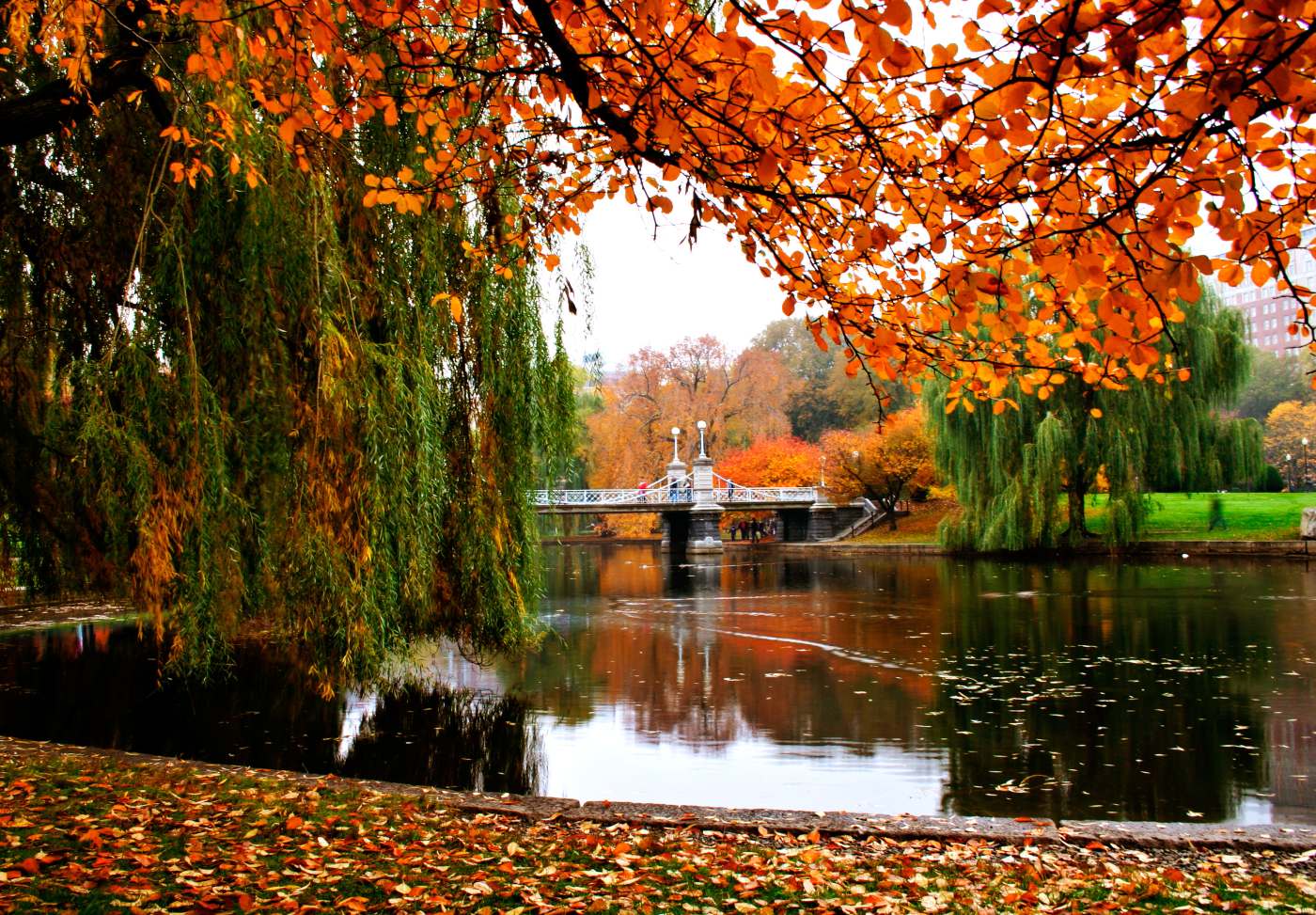 Jardim público em Boston