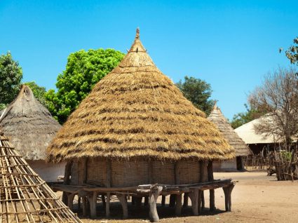 Casa tradicional da Guiné-Bissau