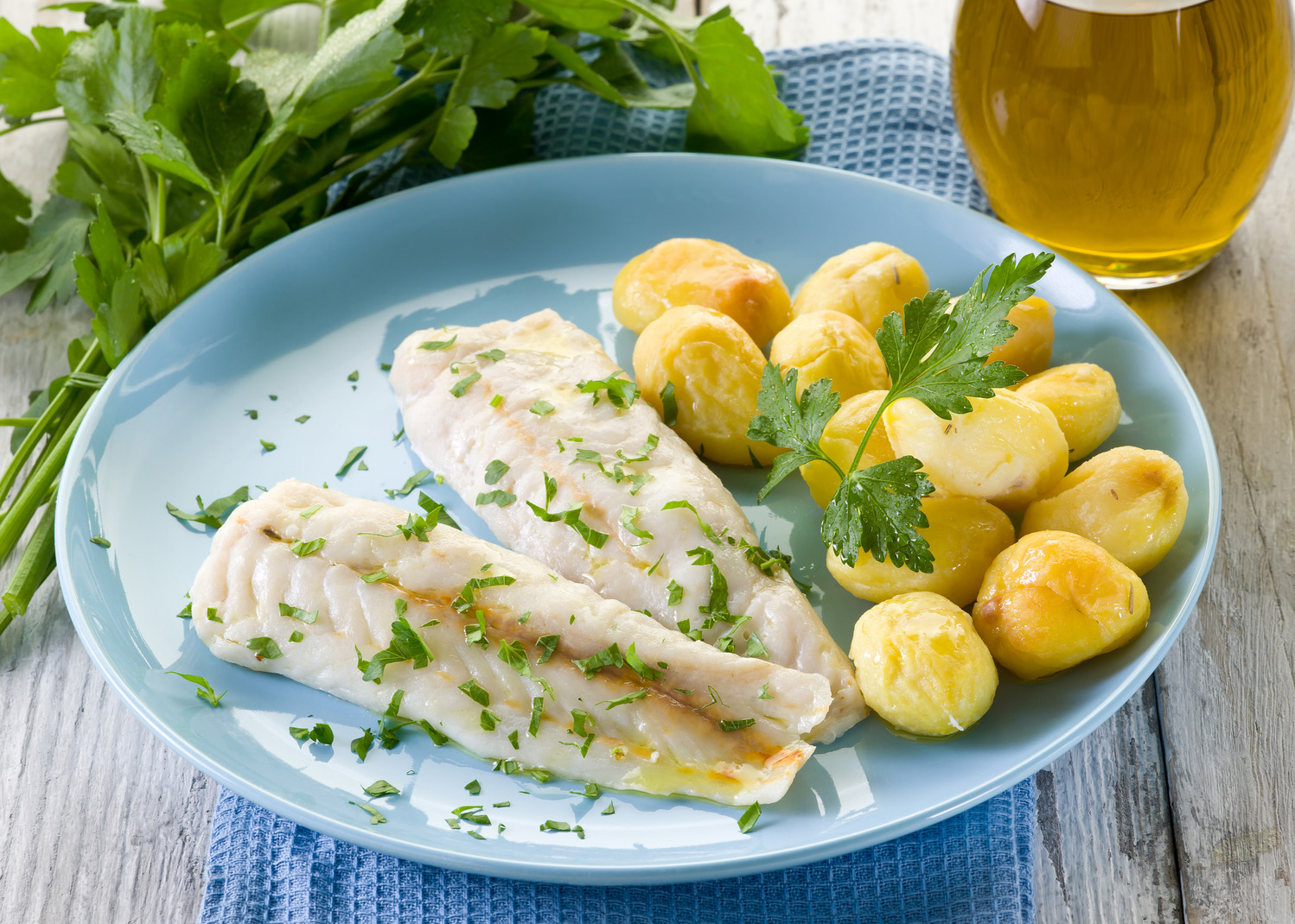 pescada com batatas