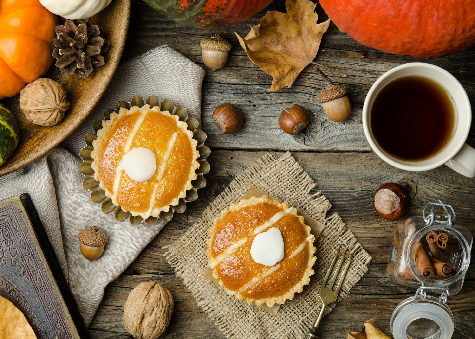 tartes pequenas outono