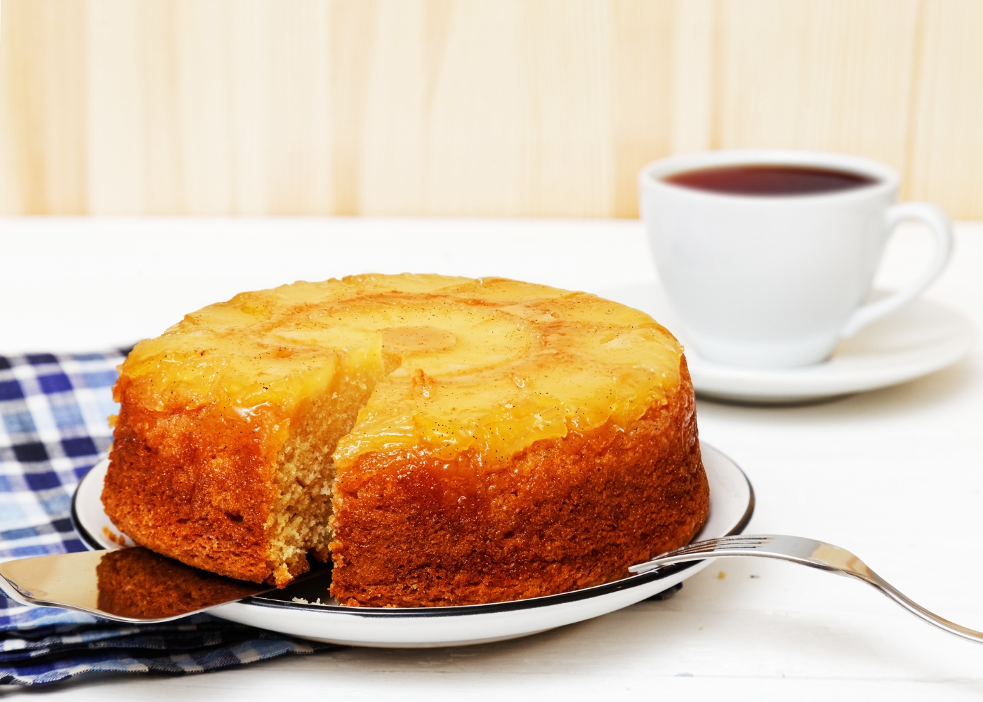 bolo de abacaxi, um dos bolos sem farinha