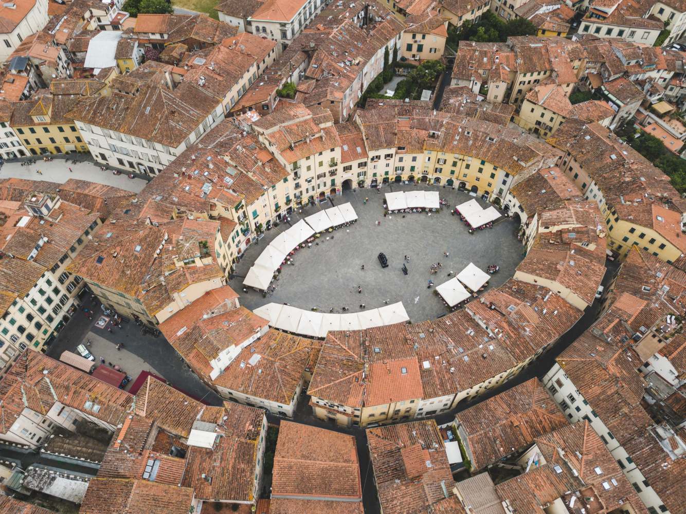 Cidade de Lucca na Toscana