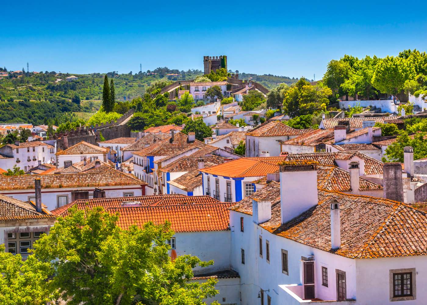 Vista geral da Vila de Óbidos