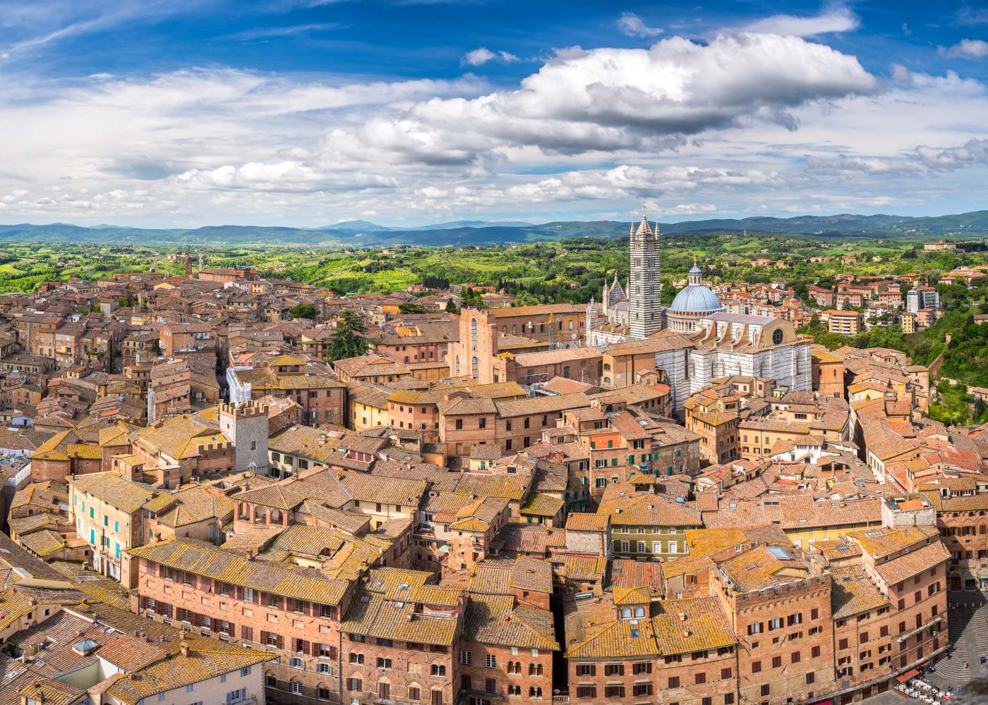 Vista aérea de Siena