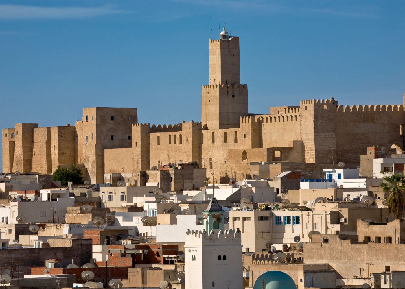 Vista do casbah de Sousse