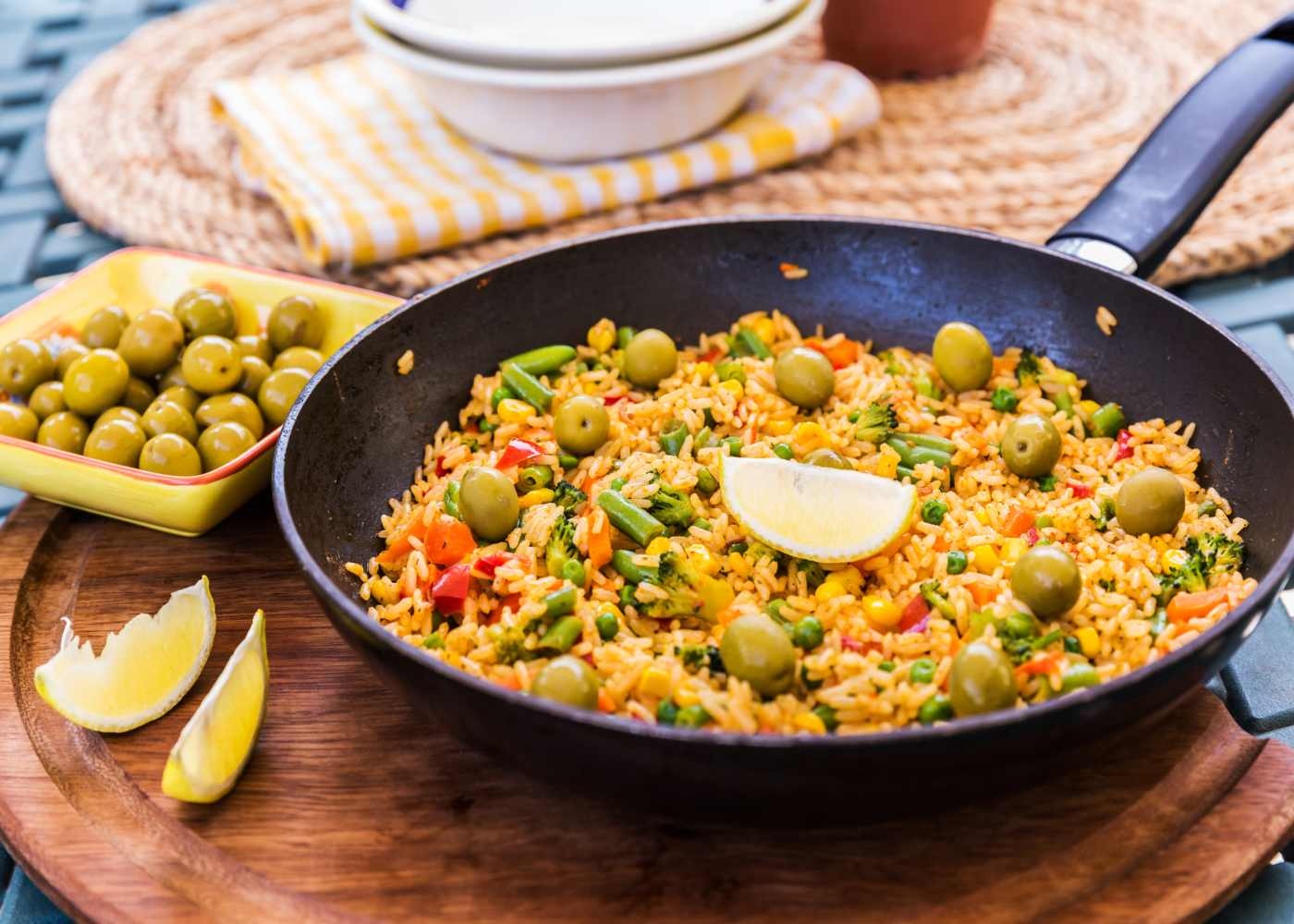 Paella vegetariana