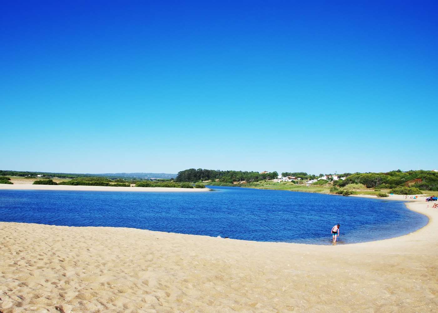 Lagoa de Melides em Portugal