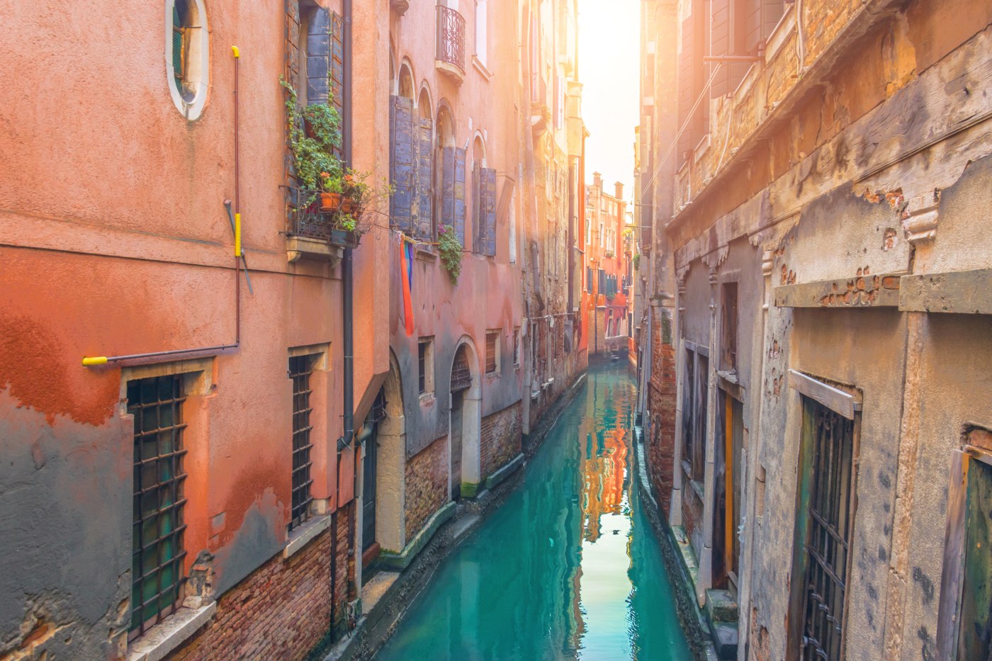 vista sobre os canais de Veneza