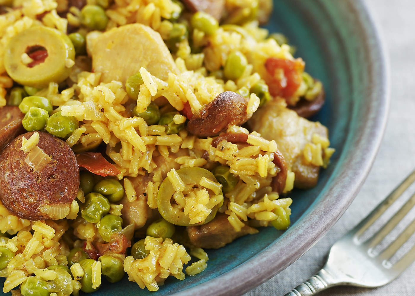 Arroz de frango com chouriço