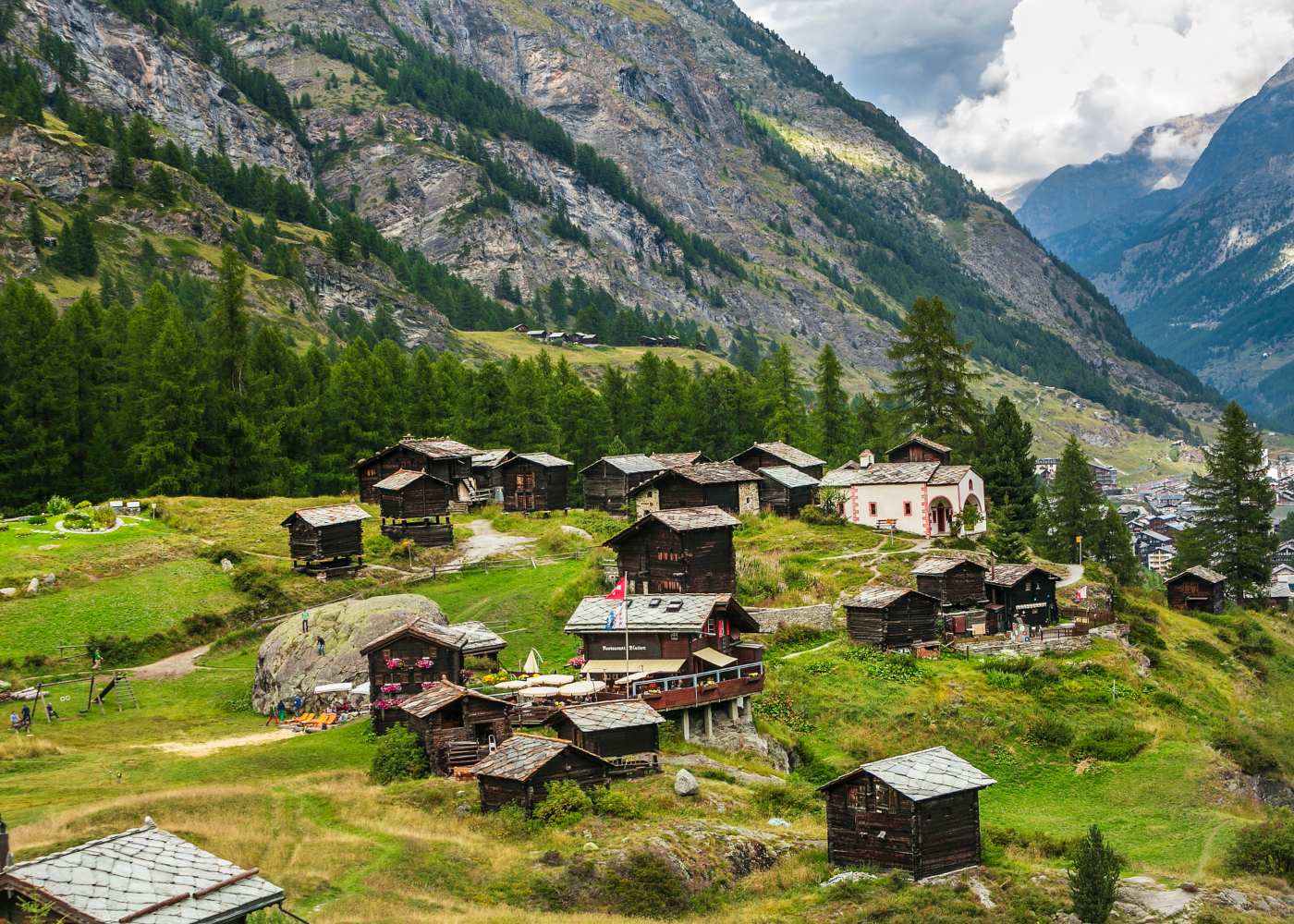 Vila de Zermatt na Suíça