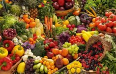 fruta e legumes saudáveis