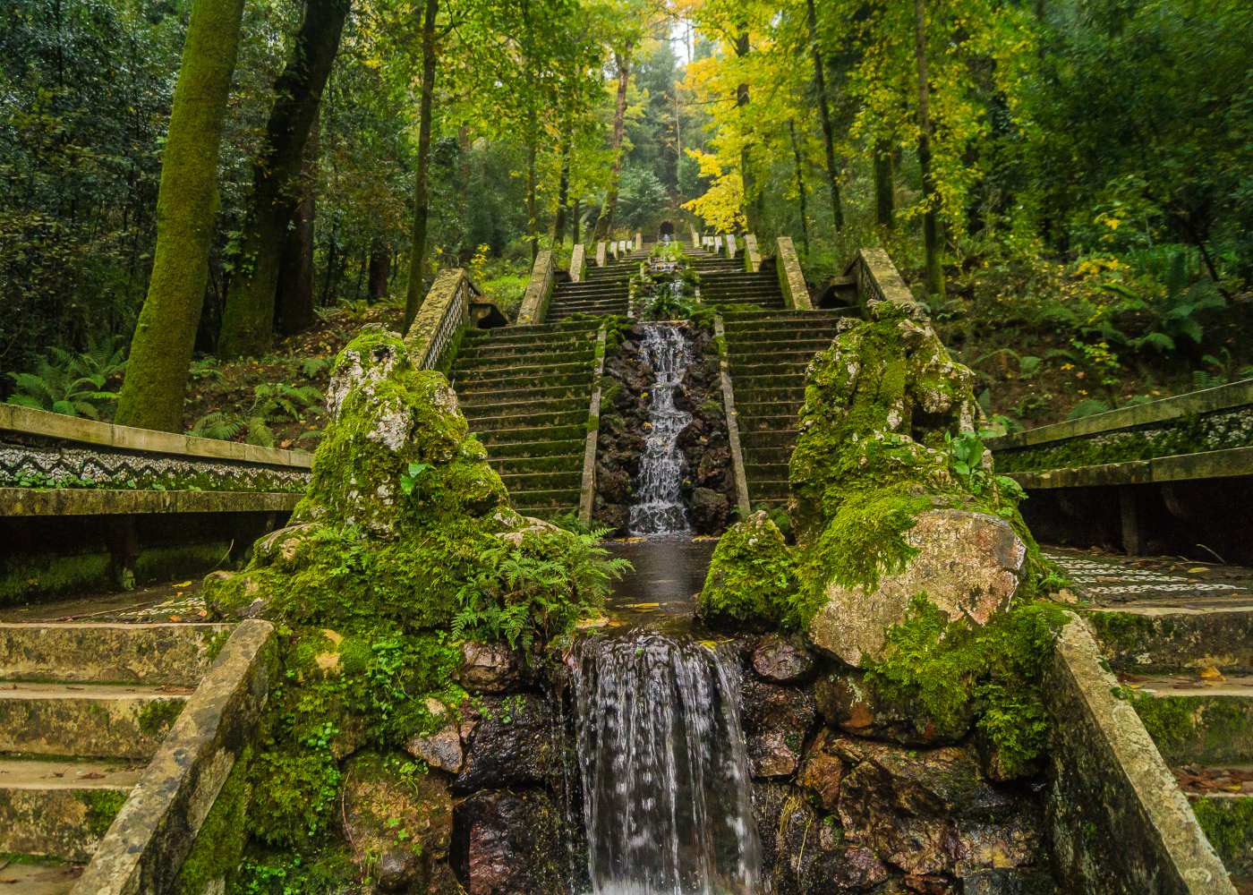 Escadaria do Bussaco à Curia