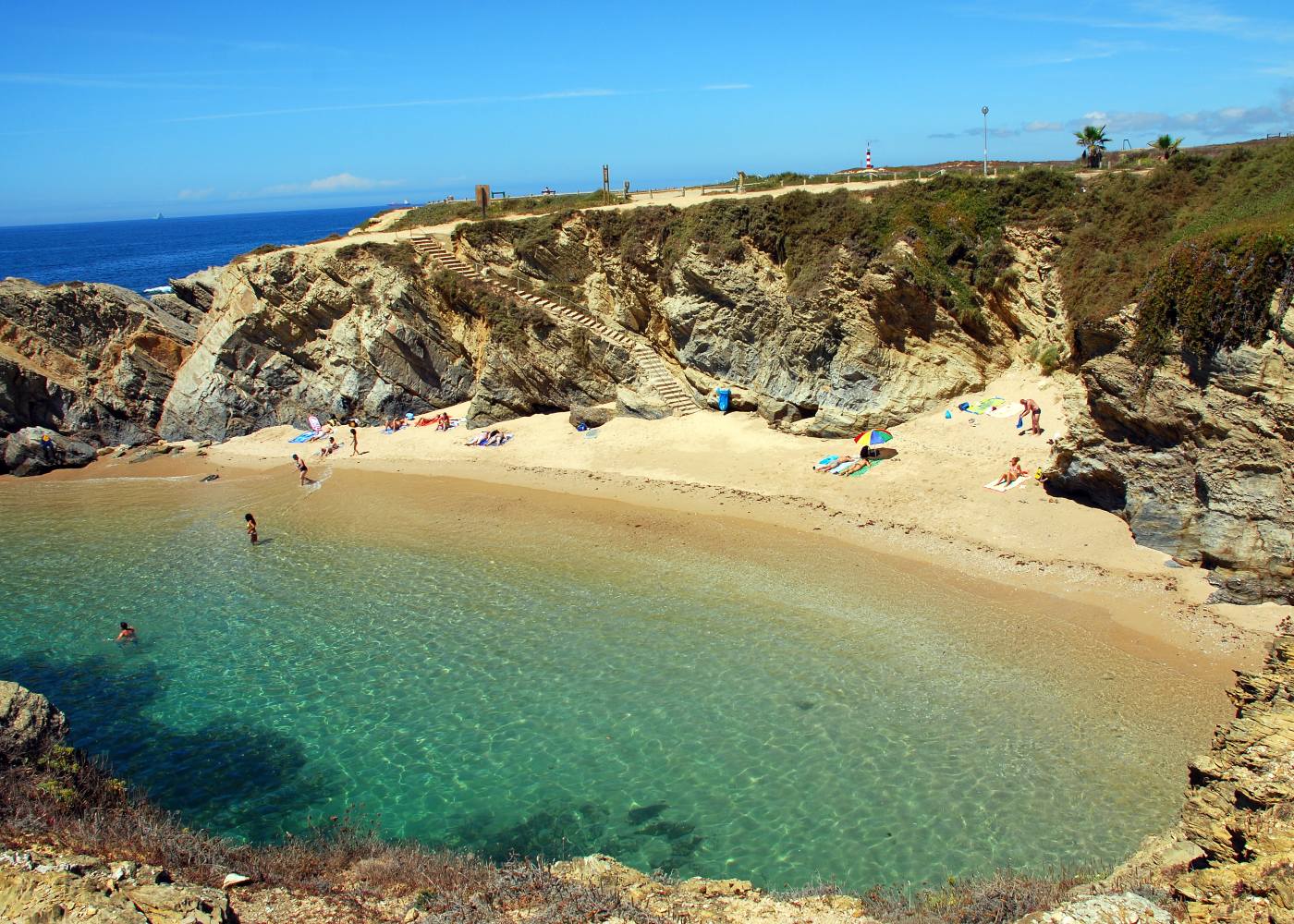 Praia em Porto Côvo