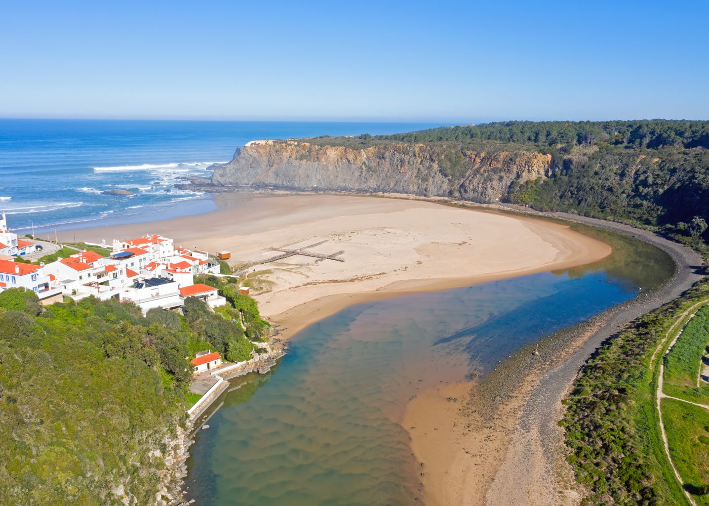 Parque de campismo de Odeceixe na costa vicentina