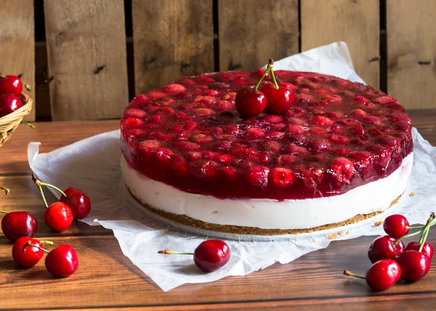 Cheesecake de cereja