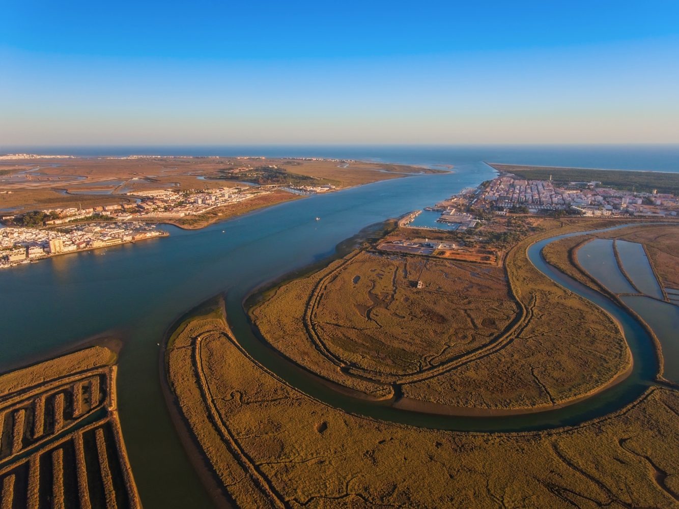 Vista aérea de Vila Real de Santo António