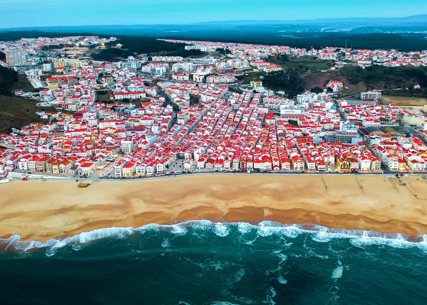 Vista aérea da Nazaré