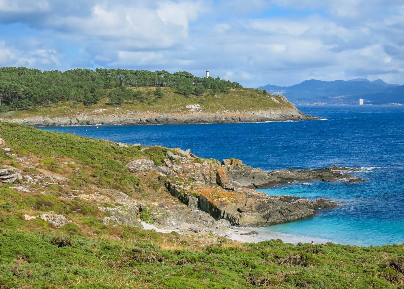 Praia de Cangas no norte de espanha