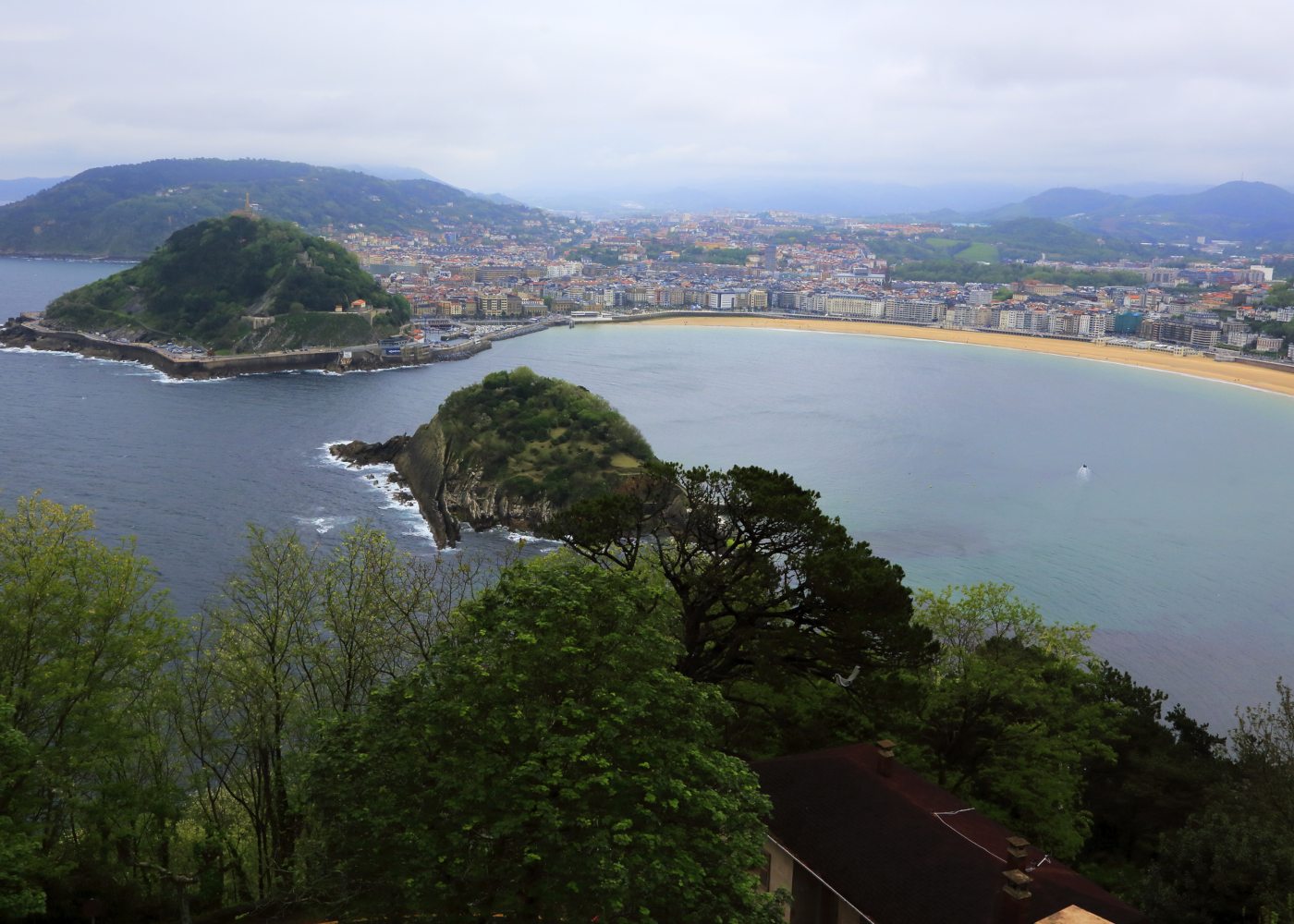 Praia la concha em san sebastián