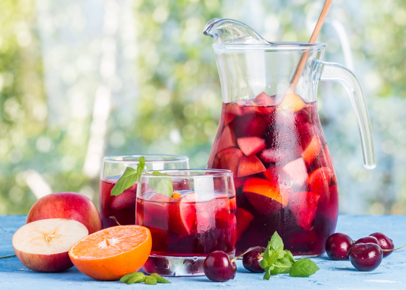 sangria de frutos vermelhos