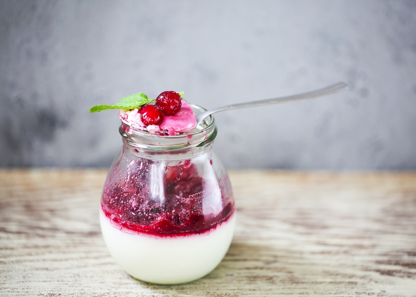 panna cotta com calda