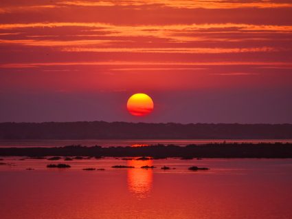 Pôr do sol na Ria Formosa