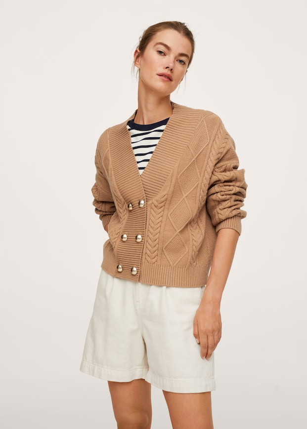 cardigan de malha