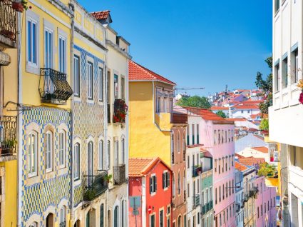 Foto do casario do Rossio, em Lisboa