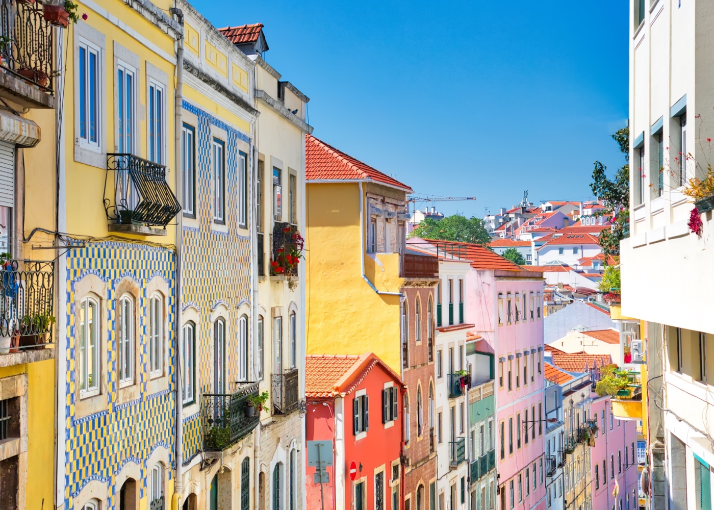 Foto do casario do Rossio, em Lisboa