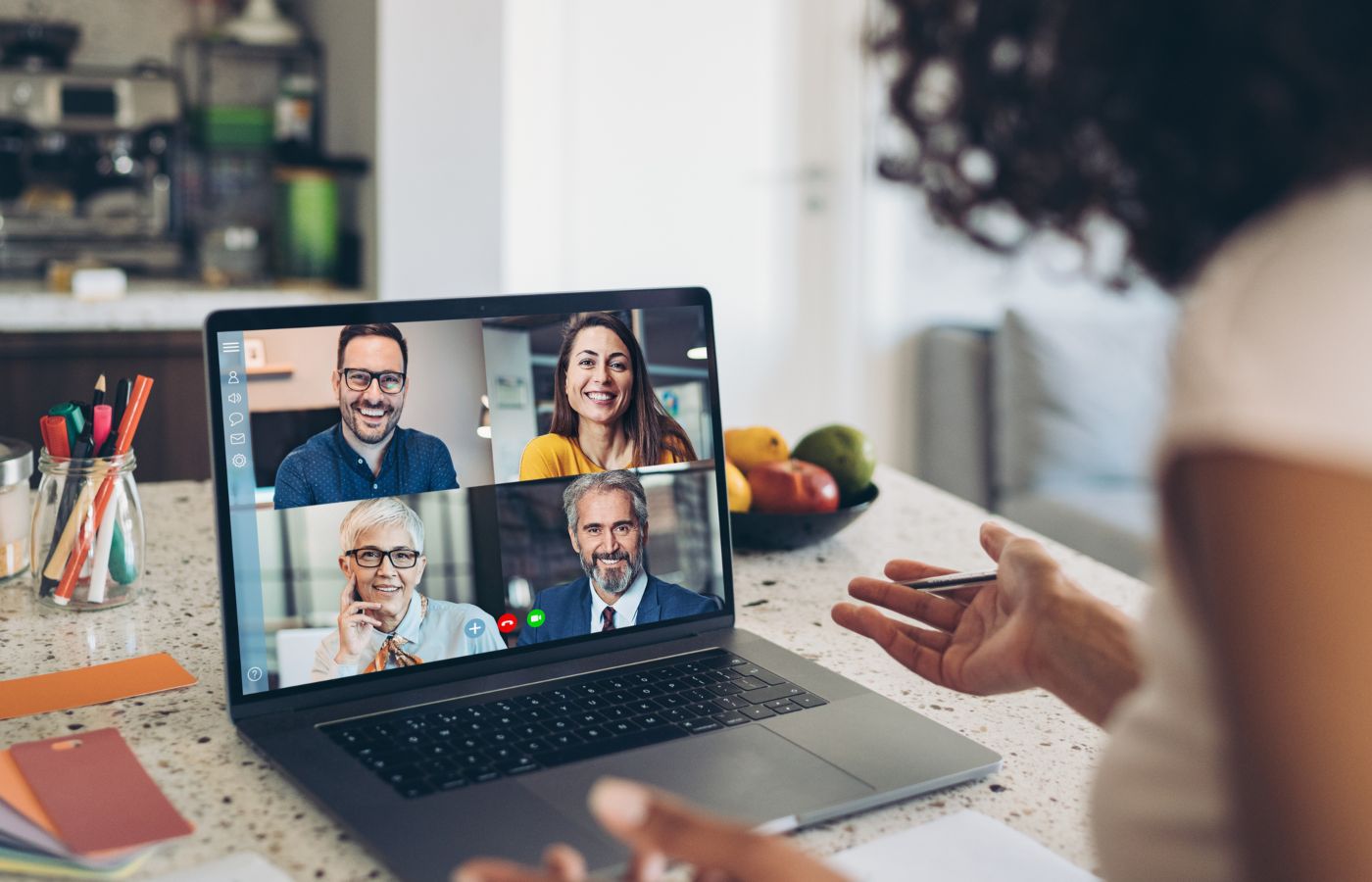 reunião de trabalho virtual