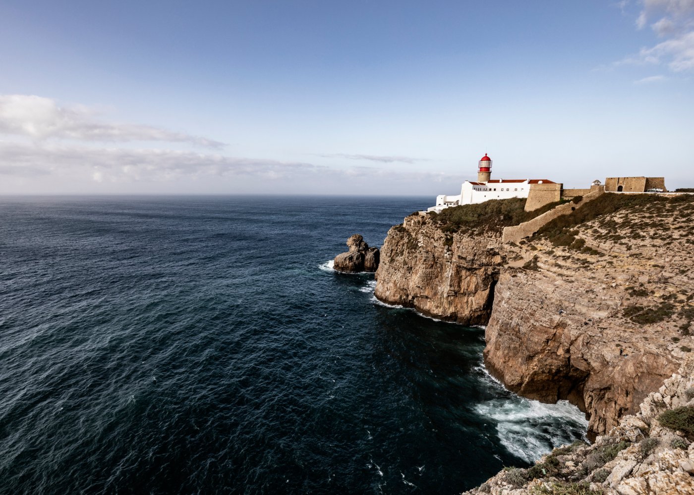 Costa marítima em sagres