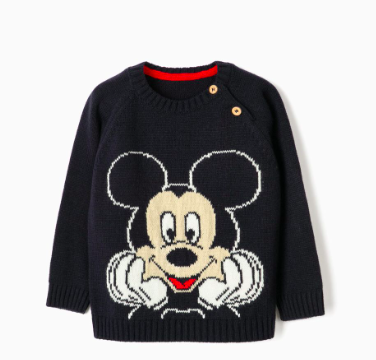 Camisola de malha mickey