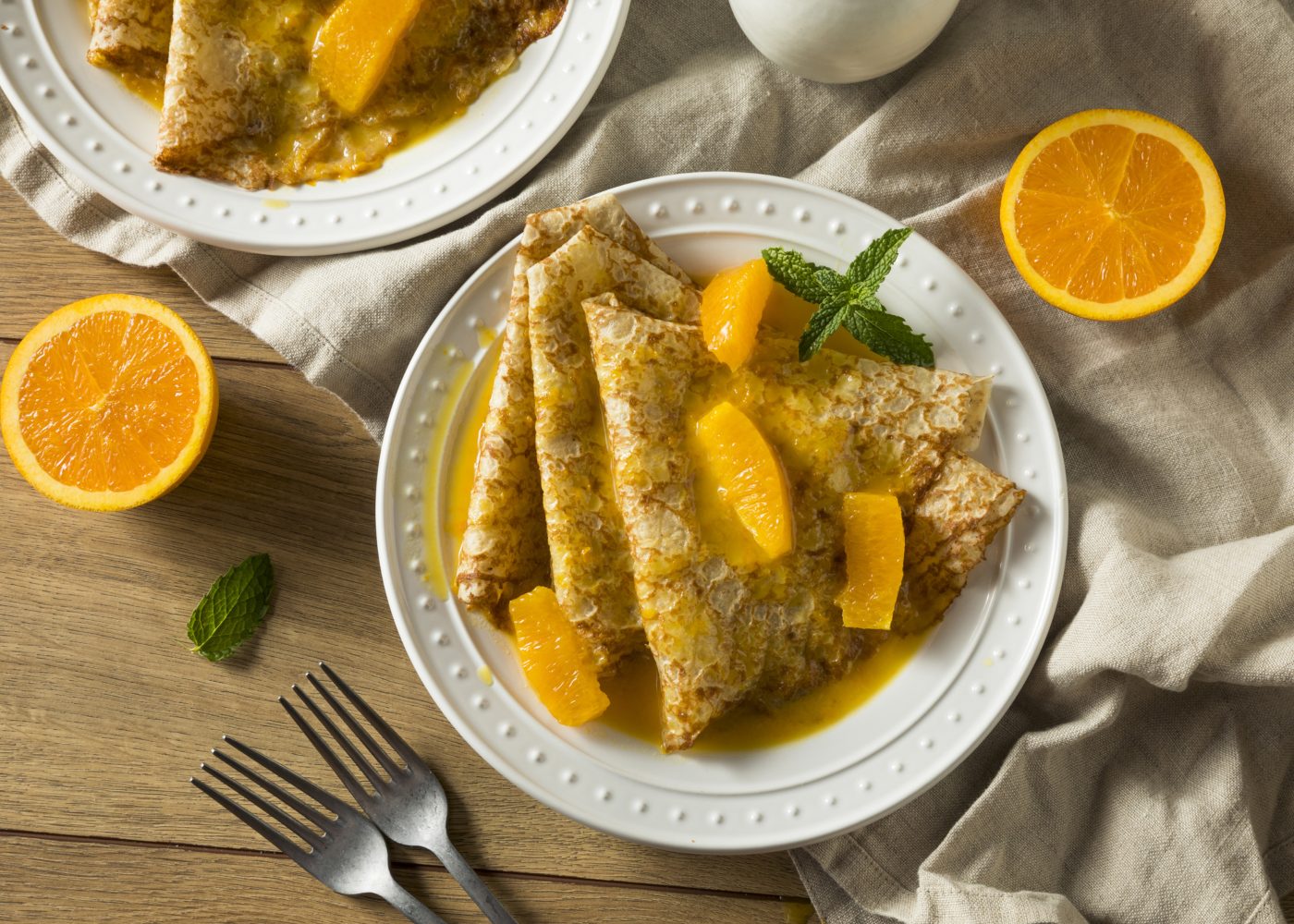 crepe suzette com gengibre