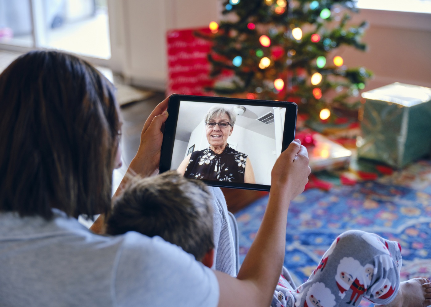 natal família videochamada