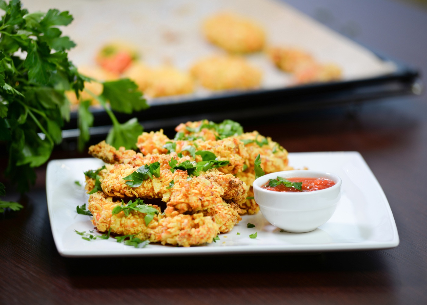 nuggets de bacalhau no forno