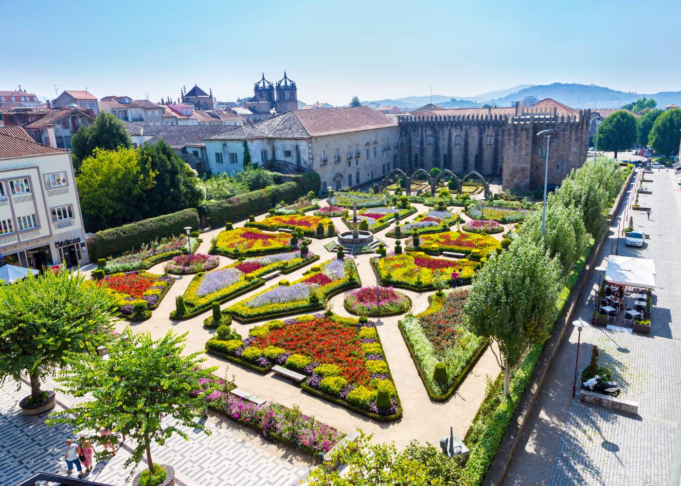 Jardim no centro de Braga