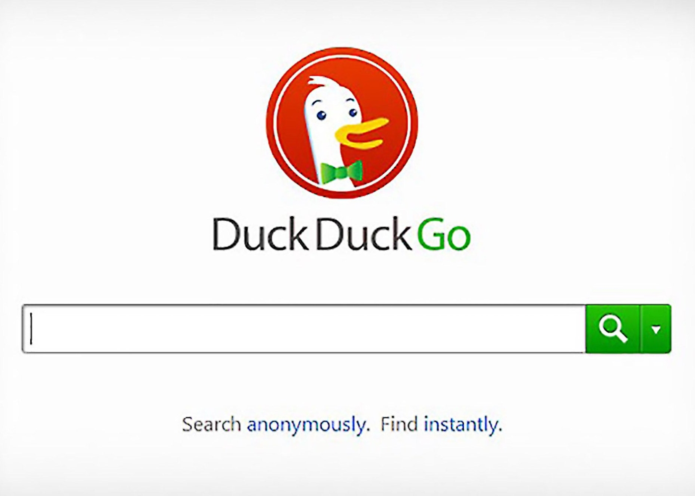 Homepage do DuckDuckgo