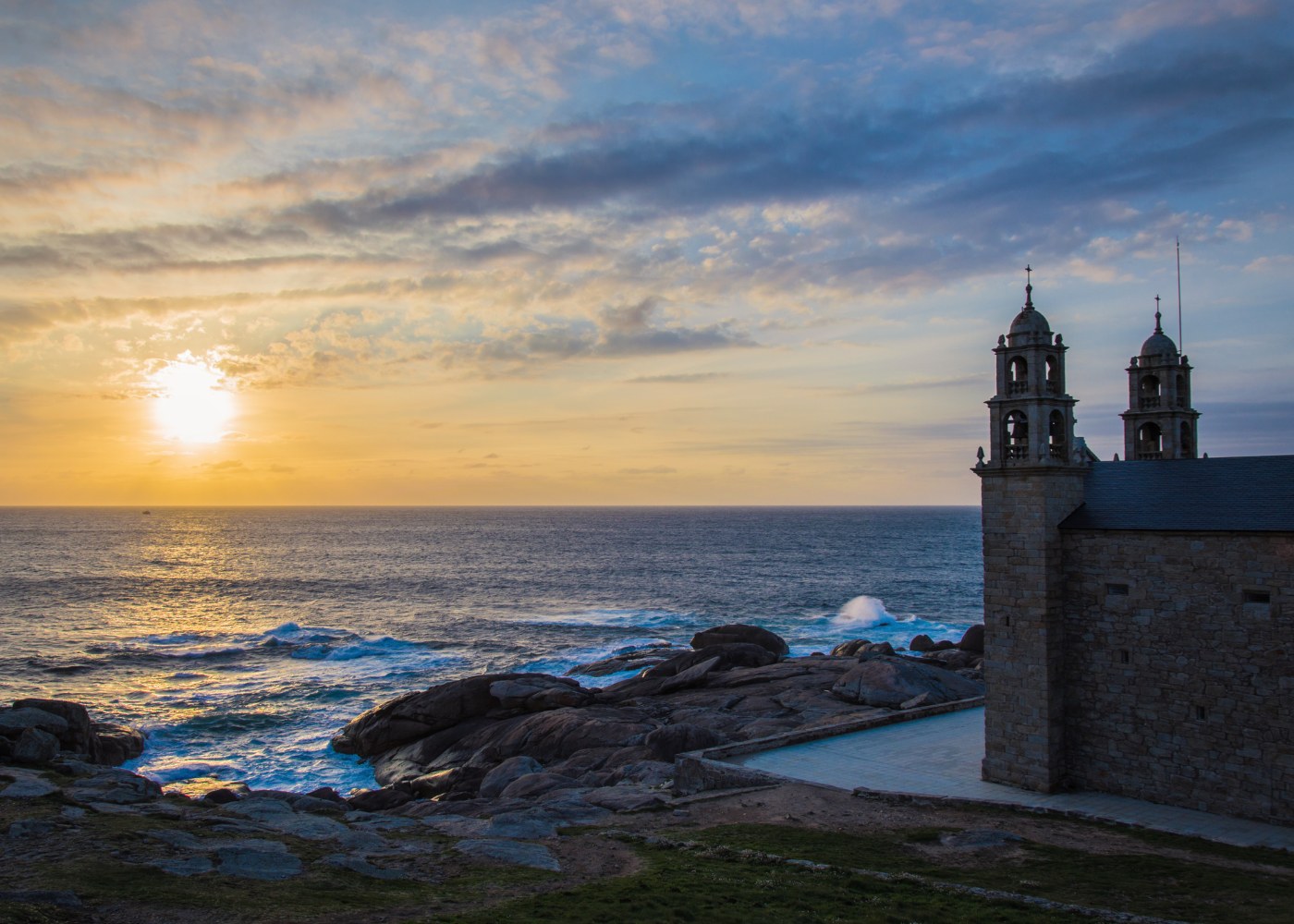 Pôr do sol na Corunha